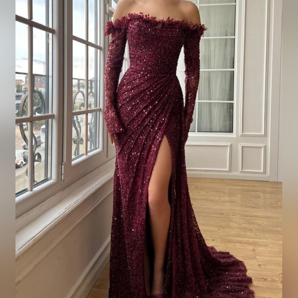 Teuta Matoshi Rosewood Mosaic Mermaid Dress - Worn Once